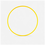 Cerceau rond SEA 85 cm - jaune