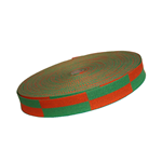 Rouleau ceinture orange verte karaté 50 M