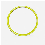 Cerceau plat  50 cm - jaune